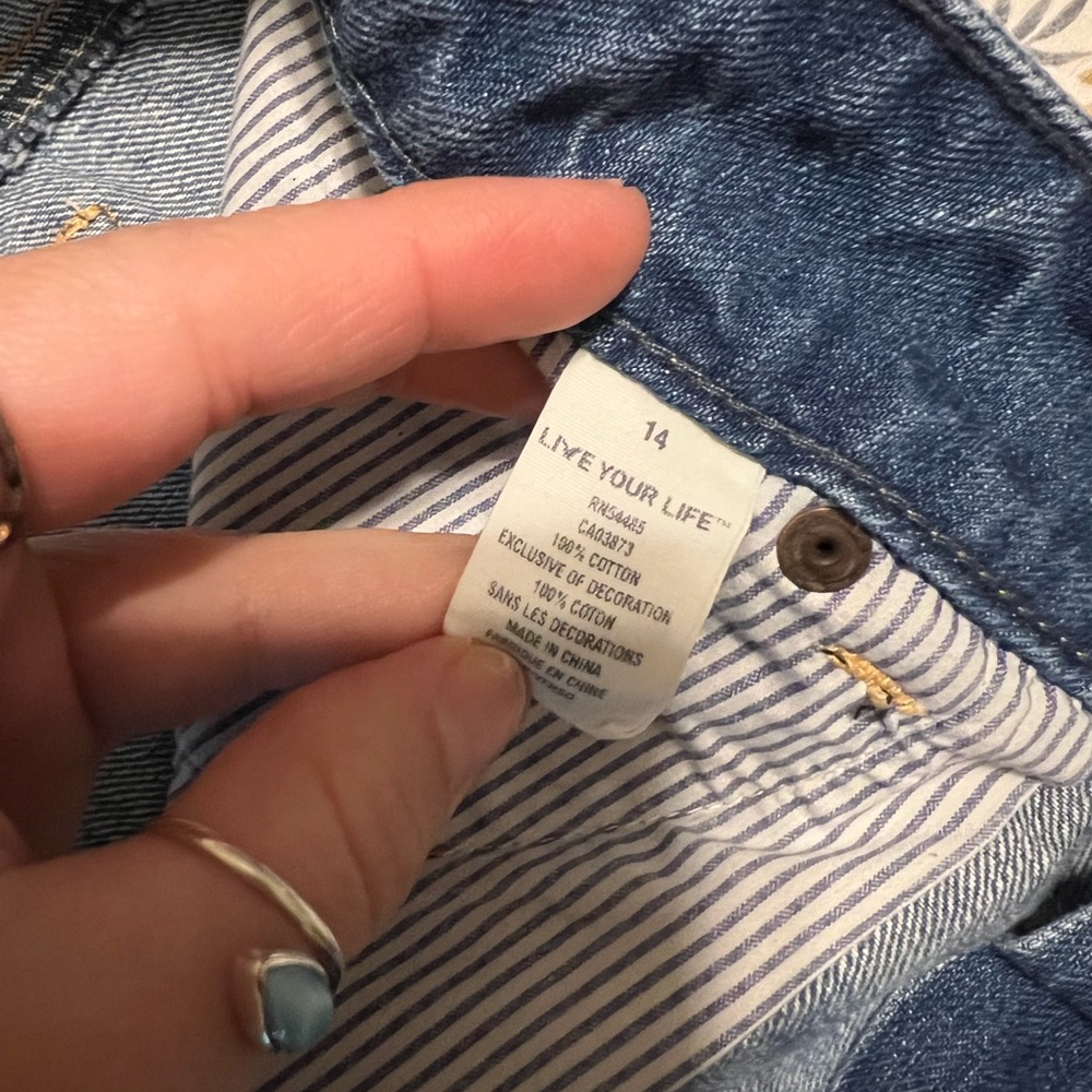 American Eagle Outfitters Distressed Blue Jean Shorts - Picture 4 of 4